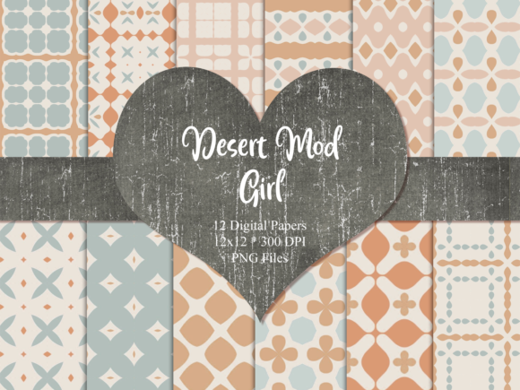 Download Desert Mod Scrapbook Paper - Premium Resources